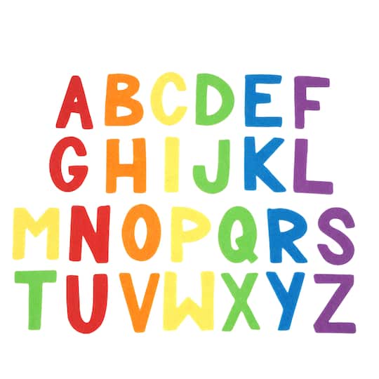 Felt Alphabet Letters Scrap Pack, 50ct. by Creatology&#x2122;